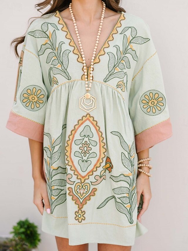 Women's Mini Dress Petite Dress Casual Dress Boho Dress