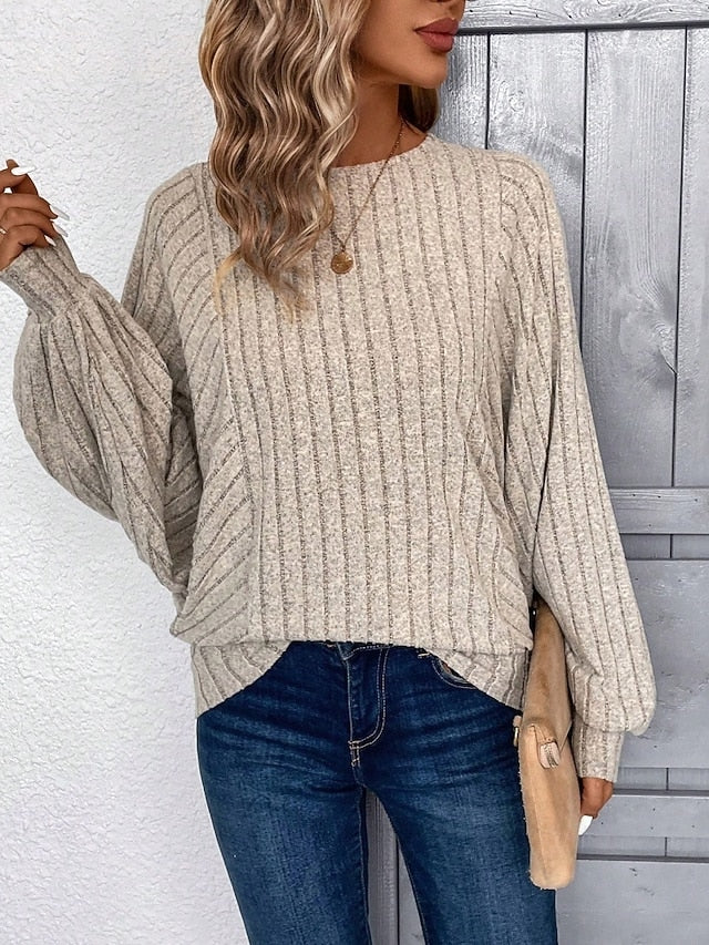 Top Women's Color Fashion Tee Solid Classic T Stylish Shirt