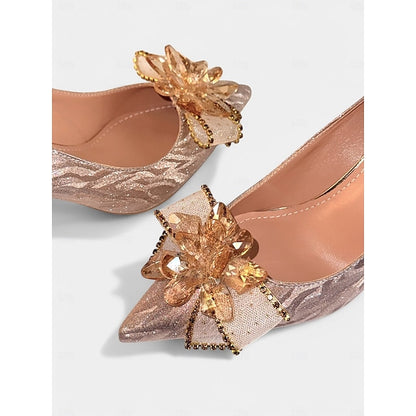 Silver Glitter Sparkling Heels Women Wedding – for High Shoes