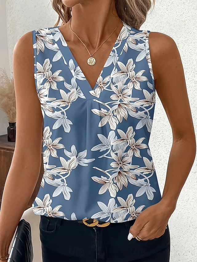 Women's Tank Top Graphic Geometric Abstract Elegant Vintage