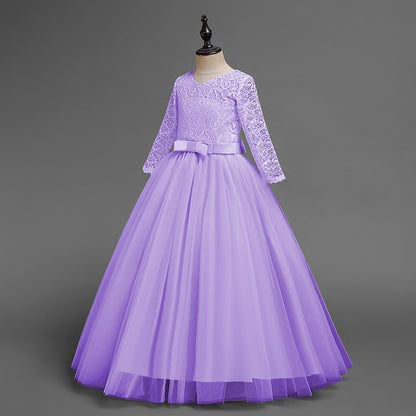 Girls' Sleeve Wedding Girl Dress Flower Half Kids