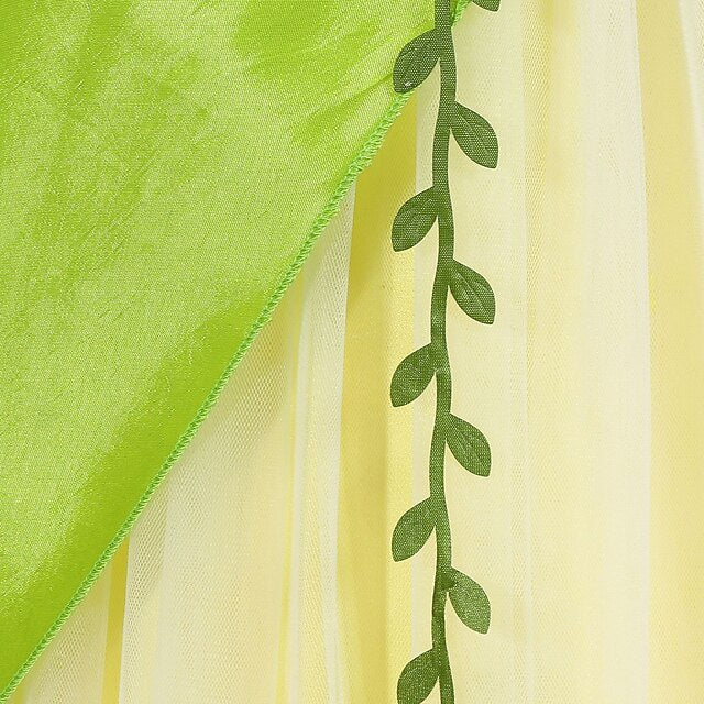 Bell Princess Fairytale Tiana Theme Dress Girl Tinker Flower