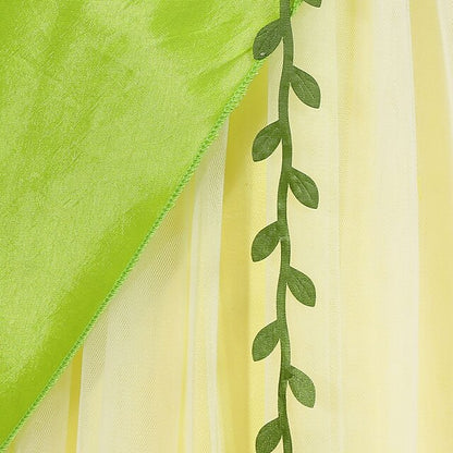 Bell Princess Fairytale Tiana Theme Dress Girl Tinker Flower