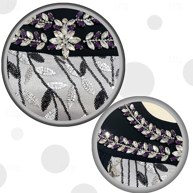 A-Line Dress Cape Neck of Mother Crew Elegant the Bride