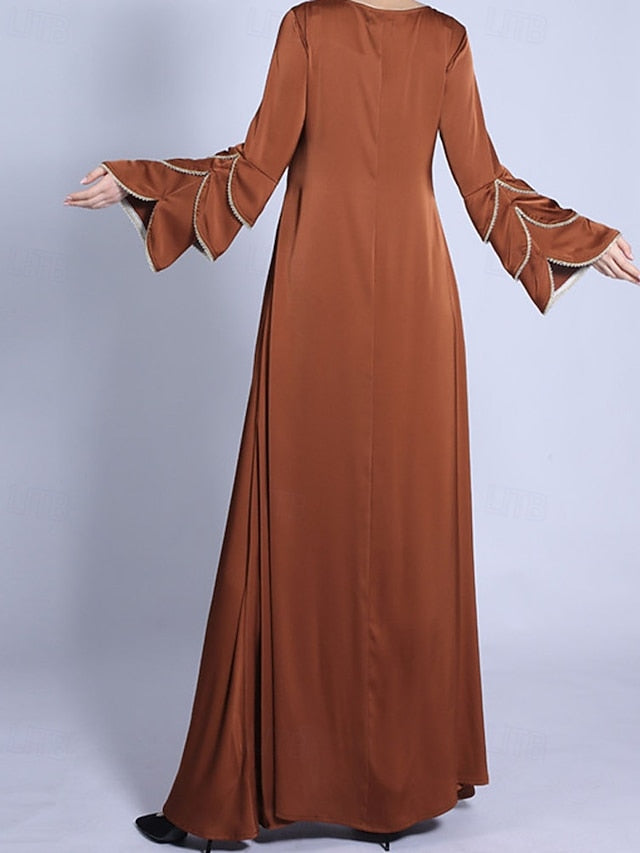 Women's Long Dress Maxi Dress Satin Dress Swing Dress