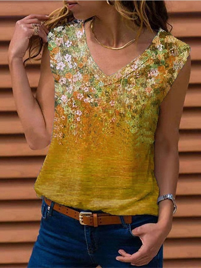 Women's Tank Top Sleeveless Shirt Tee Top Graphic Stylish
