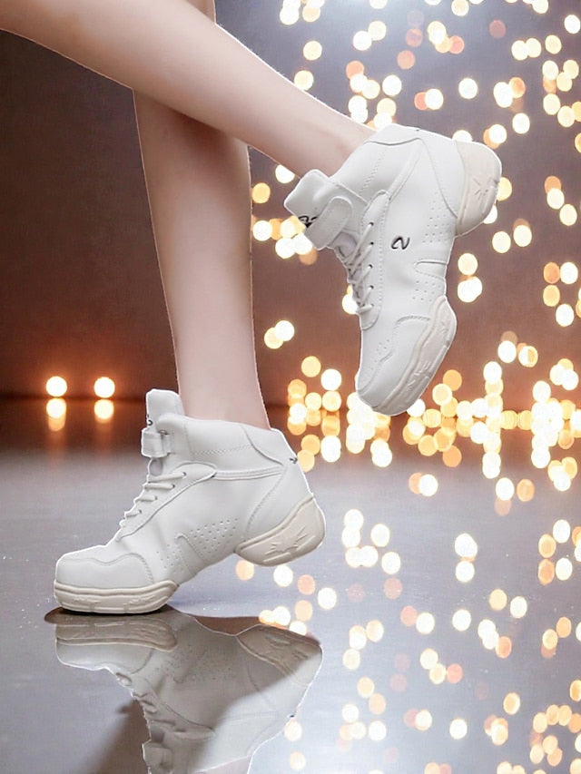 Women's Professional Dance Sneakers - Cushioned High-Top