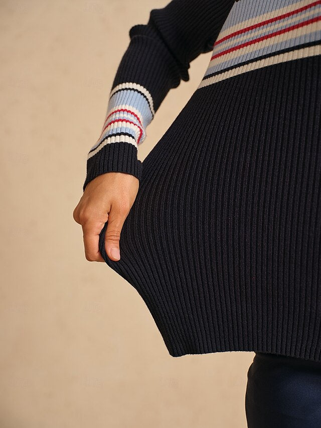 Women's Golf Jacket Navy Blue Long Sleeve Top Ladies Golf
