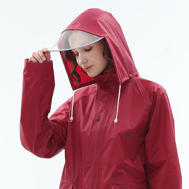 Women's Men's Rain Poncho Waterproof Rain Jacket