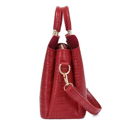 Pcs Set Office Bag Leather out Women's PU Going Purse 3