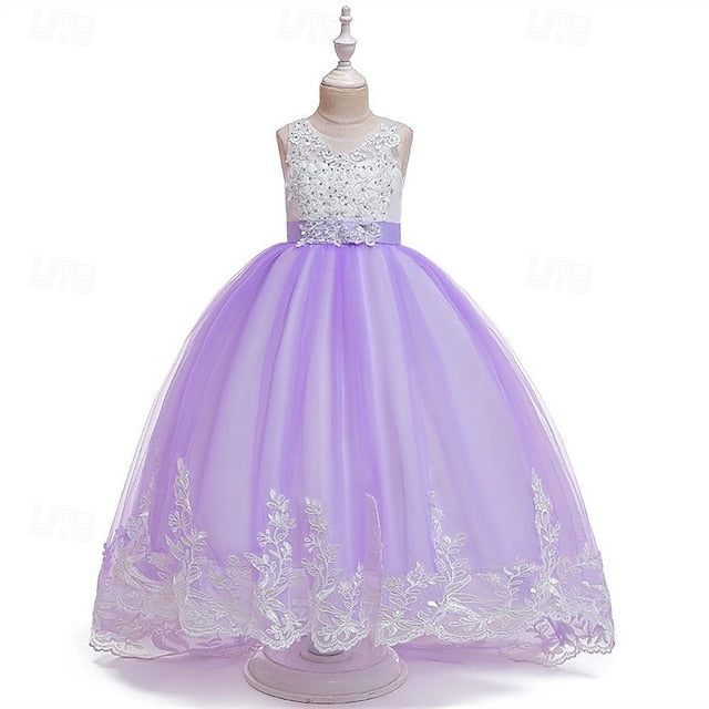 Princess Kid's Girl Girls' Flower Dress