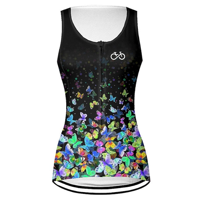 Women's Cycling Vest Cycling Jersey Graphic Butterfly
