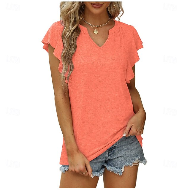 Women's T Shirt Summer Tops Tee Graphic Plants Stylish
