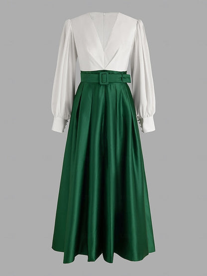 Evening Floor Split Formal A-Line Guest Wedding High Gown Dress