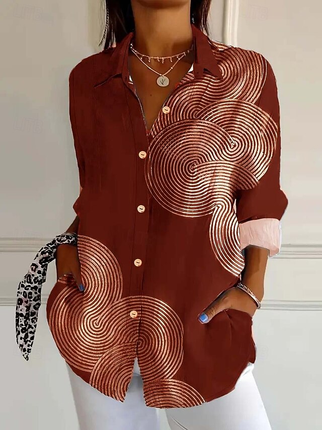 Women's Shirt Linen Like Breathable Lightweight Daily