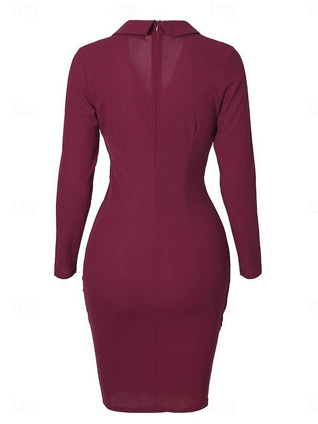 Women's Casual Dress Mini Dress Patchwork Buttons Casual