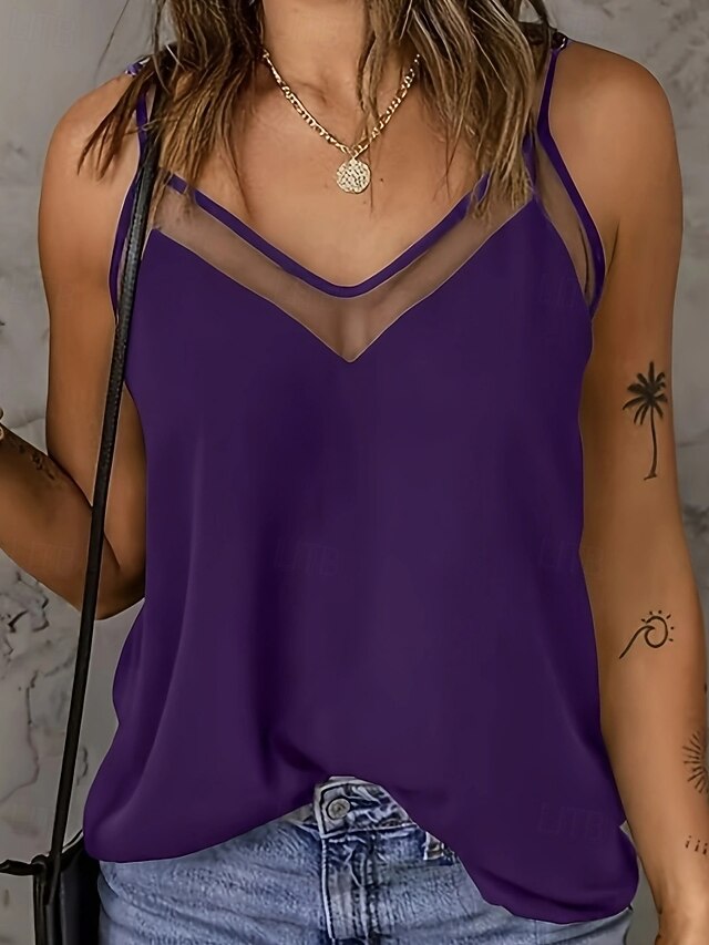 Women's T Shirt Tank Top Tee Top Plain Fashion Sexy Classic