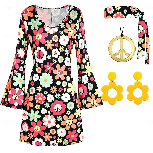 Retro Vintage 1960s 1970s Cosplay Costume Outfits Accessories