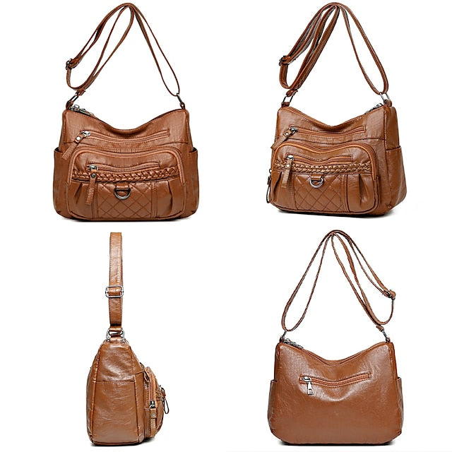 PU Women's Shoulder Leather Bag Crossbody Hobo