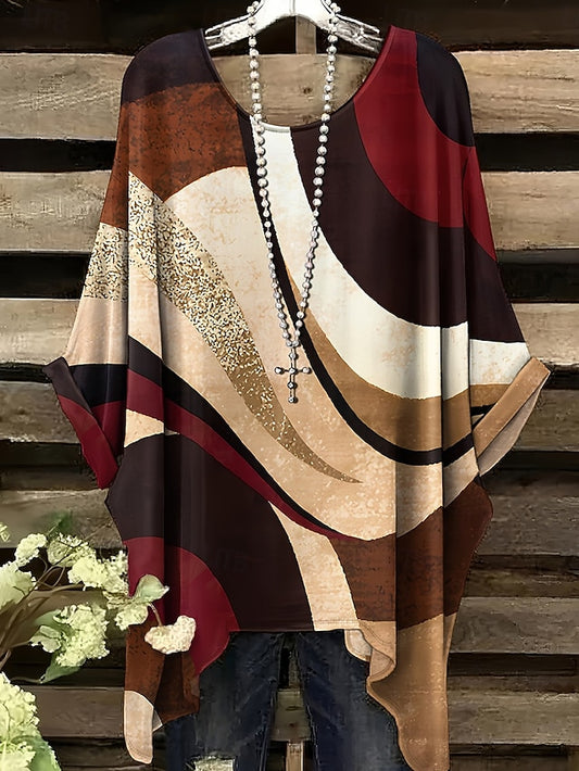 Women's Blouse Graphic Geometric Vintage Stylish Casual