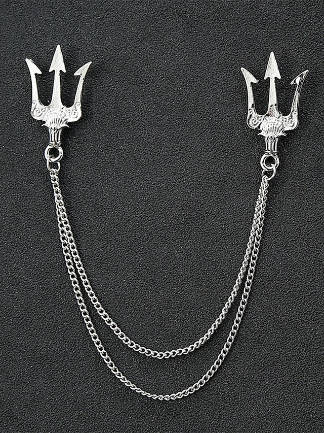 Elegant Pins Reindeer – Men's Alloy Christmas Collar