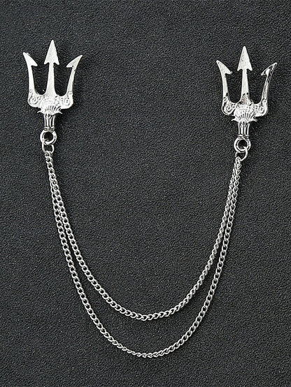 Elegant Pins Reindeer – Men's Alloy Christmas Collar