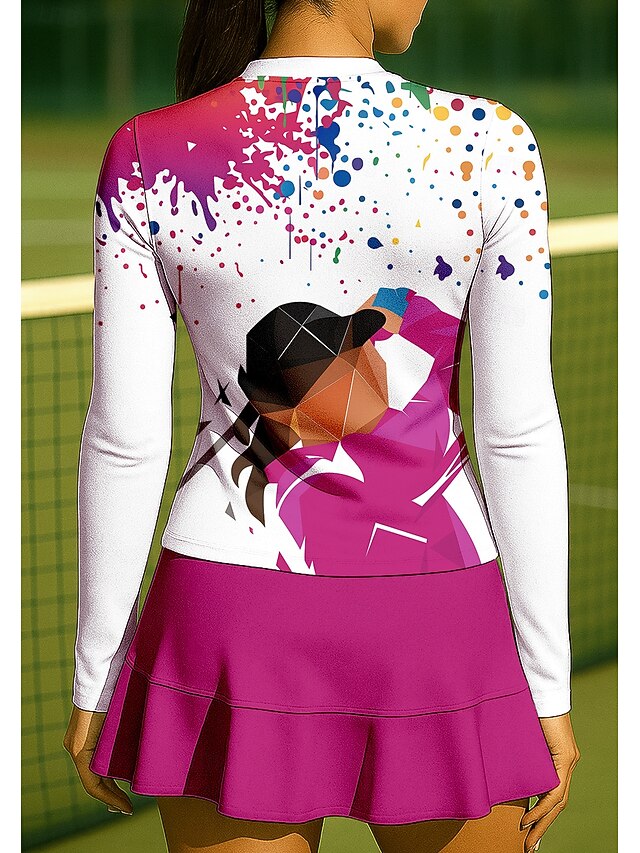 Women's Unisex Geometric Abstract Art Sport Shirt Tennis