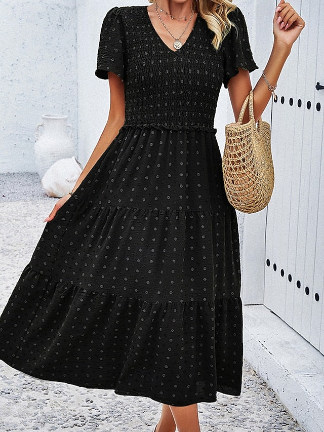 Women's Midi Dress Casual Dress Summer Dress Print Dress