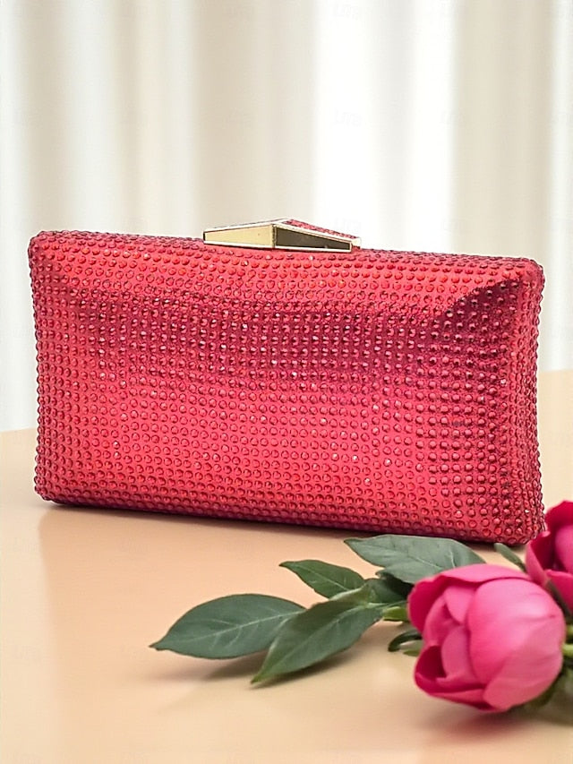 Gold - Block Set Matching Women's and Heel Sandals Clutch