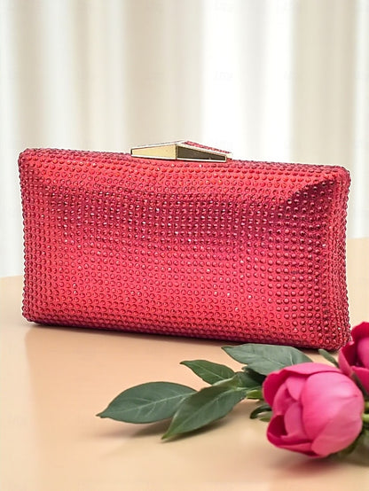 Gold - Block Set Matching Women's and Heel Sandals Clutch