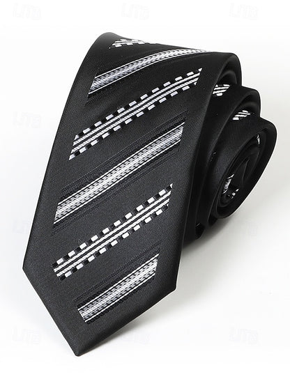 Narrow - 6cm Tie Pattern Positioning Stripe Men's