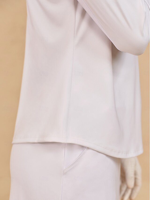 Women's Golf Polo Shirt White Top Ladies Golf Attire
