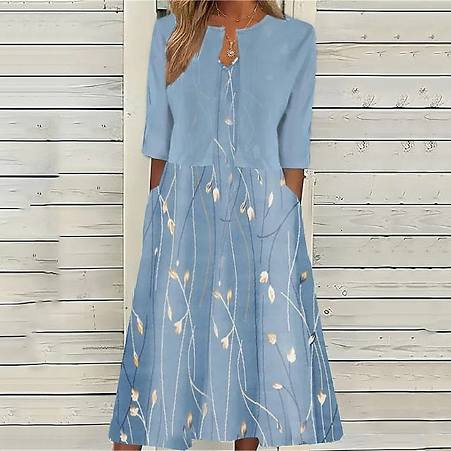 Women's Midi Dress Casual Dress Dress Set Fashion Modern