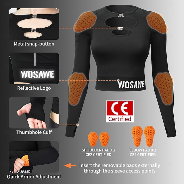 WOSAWE Spring/Summer Autumn Women's Motorcycle Top
