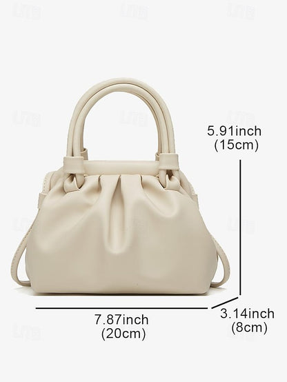 Elegant with Cream – Women's Drawstring Closure Handbag