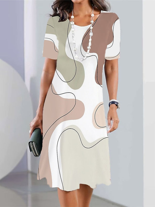 Women's Mini Dress T Shirt Dress Tee Dress Sundress Summer
