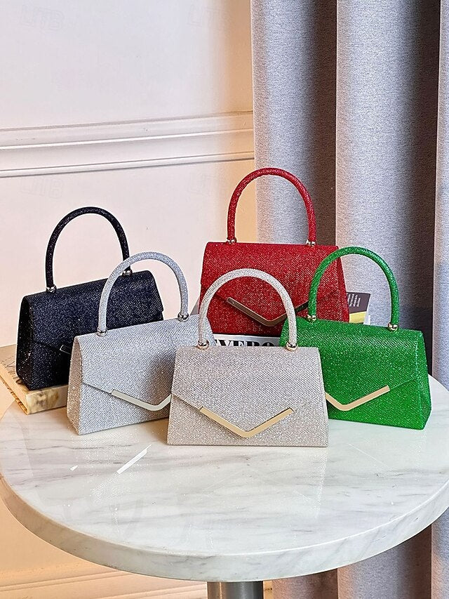 Evening Strap – Bag Women's Chain with Clutch Glitter