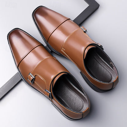 Elegant Shoes – Double Strap Monk Leather Men's