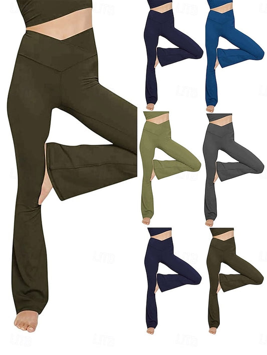 Women's Trousers Flare Leggings Fashion Streetwear Basic