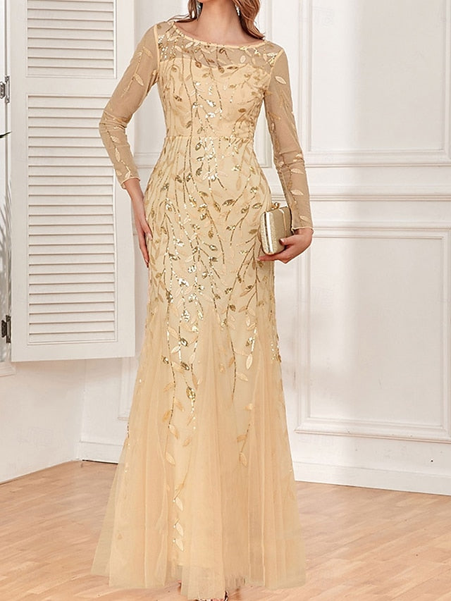 Bride of Neck Elegant Dress the Party Floor Mother Crew