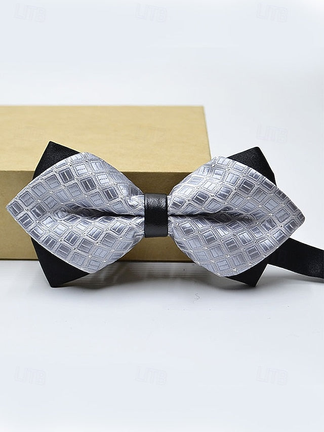 with Men's Tie Christmas Pattern Bow Geometric