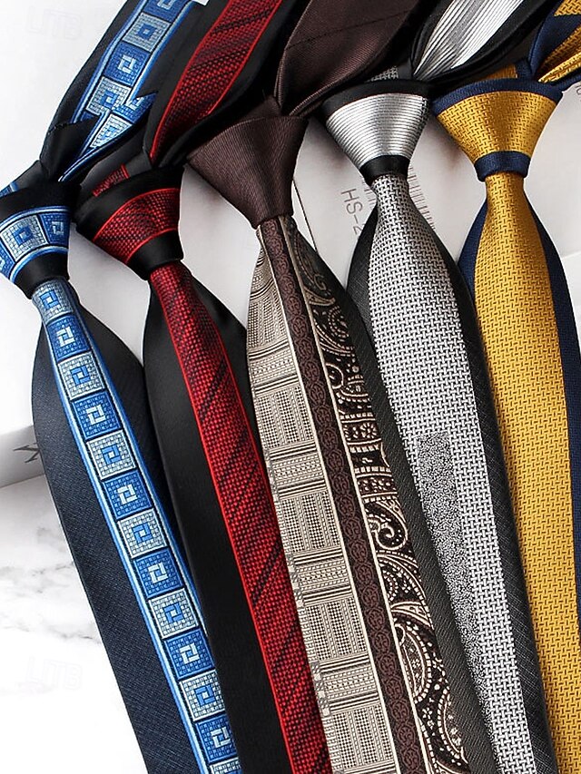 with Men's Classic Necktie Pattern Polyester