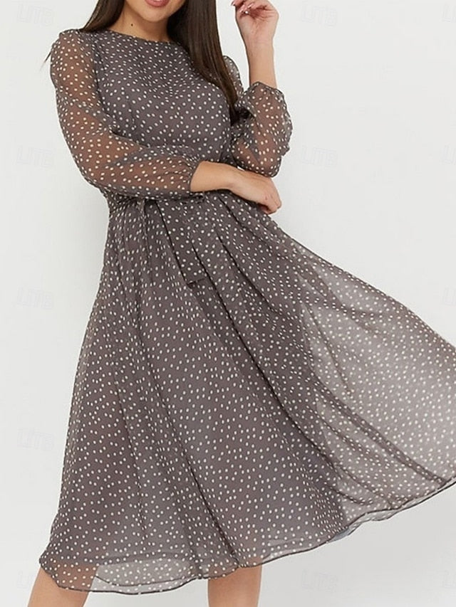 Women's Midi Dress A Line Dress Casual Daily Regular Fit