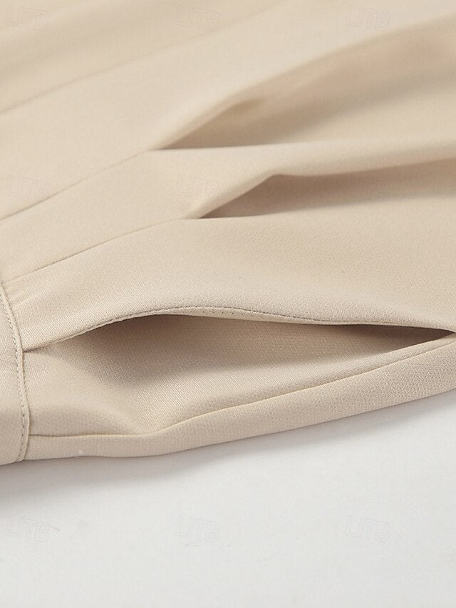 Women's Wide Leg Dress Pants Chinos Vacation Streetwear