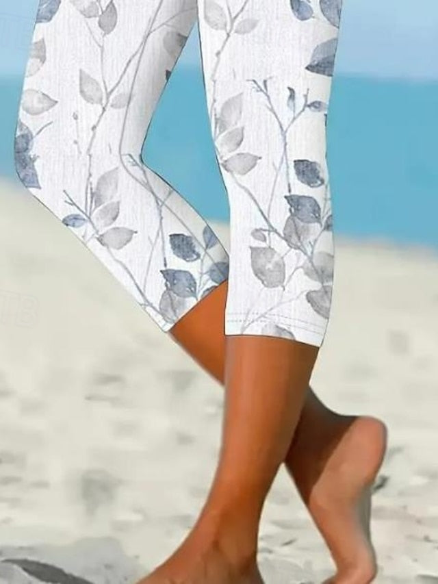 Women's Leggings Capri Pants High Elasticity Fashion Full