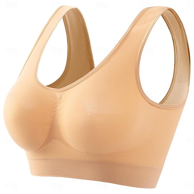 Women's Top Pure Color Sport Basic Home Gyms Nylon