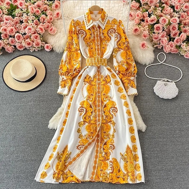 Women's Midi Dress Boho Dress Fashion Classic Vacation