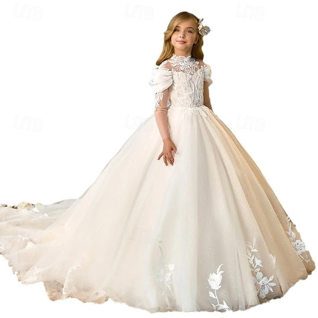 Party Girl Flower First Communion Dress Girls' Kids