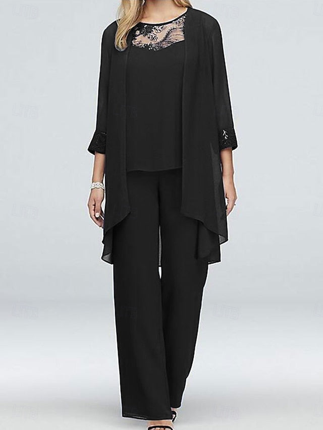 of Elegant Piece Neck Vintage Crew the Dress Bride Mother 3