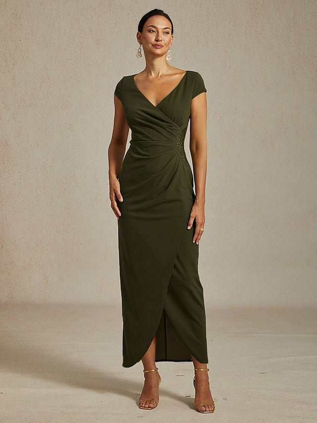 Women's Maxi Dress Sheath Dress Elegant Regular Fit Solid